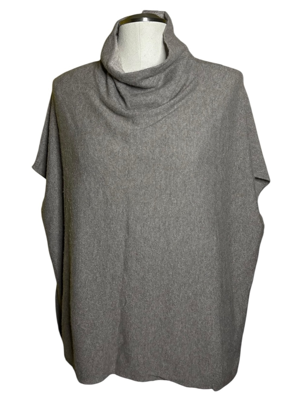 Kinross Cashmere Poncho Style Oversized Sweater